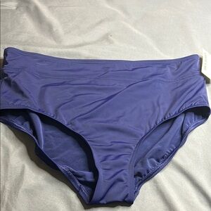 Lands' End Blue Bikini with Smooth Fabric and Moderate Coverage